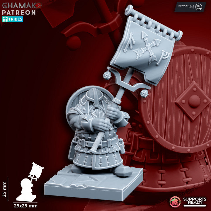Clan Crossbowmen (10 Units), resin miniature, 28mm heroic scale unpainted resin, view 7