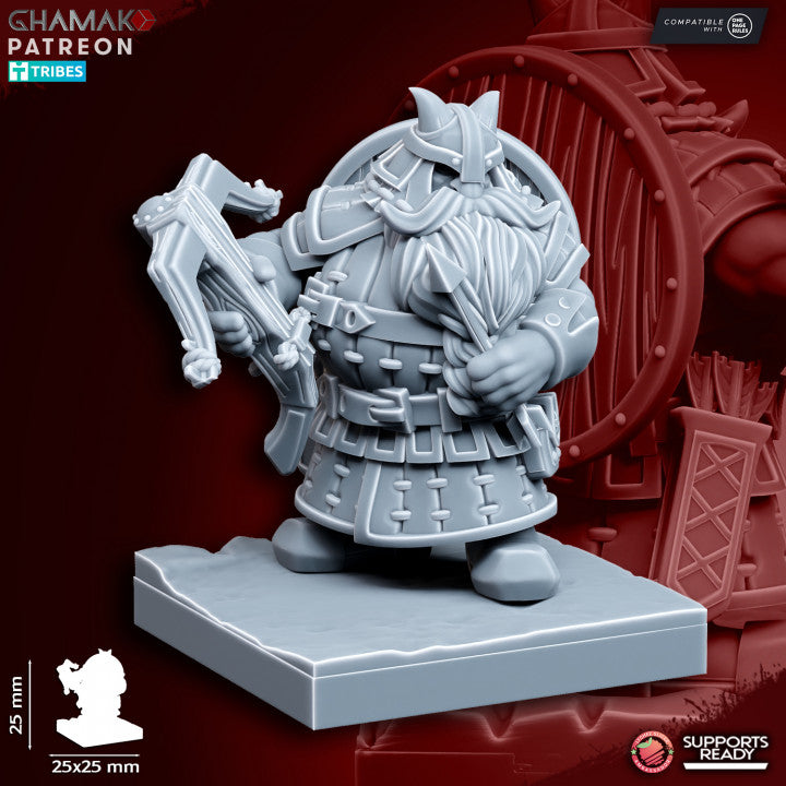 Clan Crossbowmen (10 Units), resin miniature, 28mm heroic scale unpainted resin, view 8