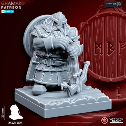 Clan Crossbowmen (10 Units), resin miniature, 28mm heroic scale unpainted resin, view 9