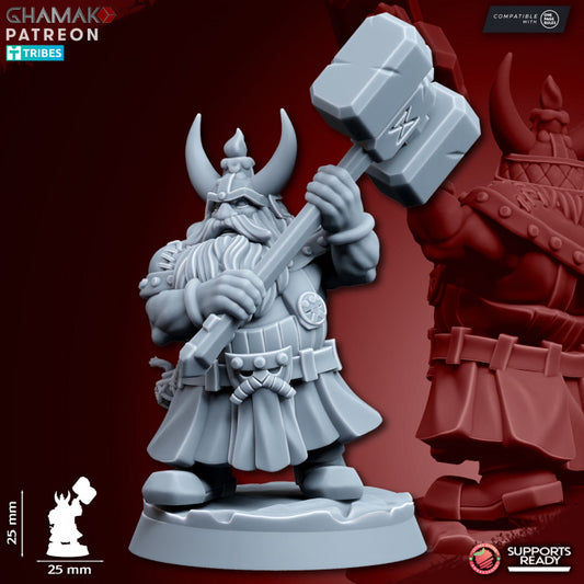 Clan Miners (10 Units), resin miniature, 28mm heroic scale unpainted resin, view 10