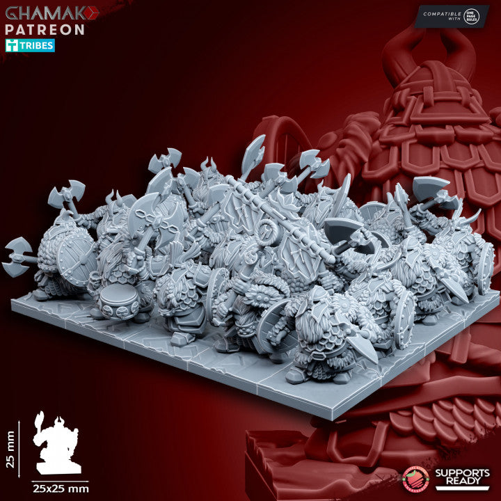 Clan Thanes (10 Units), resin miniature, 28mm heroic scale unpainted resin