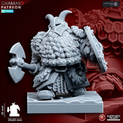 Clan Thanes (10 Units), resin miniature, 28mm heroic scale unpainted resin, view 2