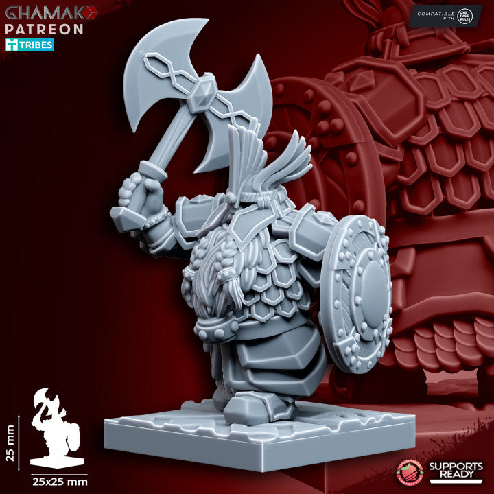 Clan Thanes (10 Units), resin miniature, 28mm heroic scale unpainted resin, view 4