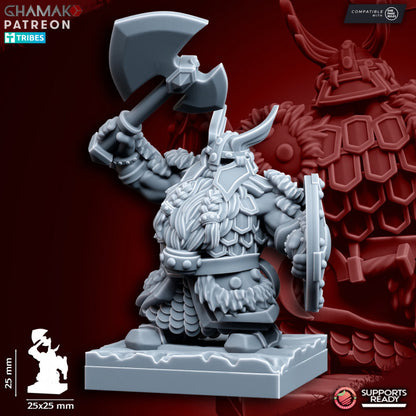 Clan Thanes (10 Units), resin miniature, 28mm heroic scale unpainted resin, view 7