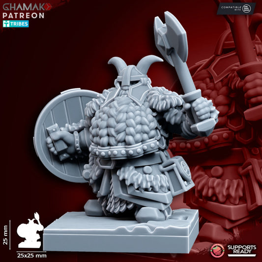 Clan Thanes (10 Units), resin miniature, 28mm heroic scale unpainted resin, view 8