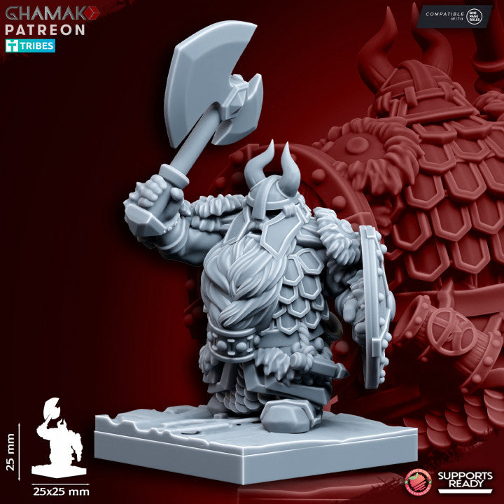 Clan Thanes (10 Units), resin miniature, 28mm heroic scale unpainted resin, view 10