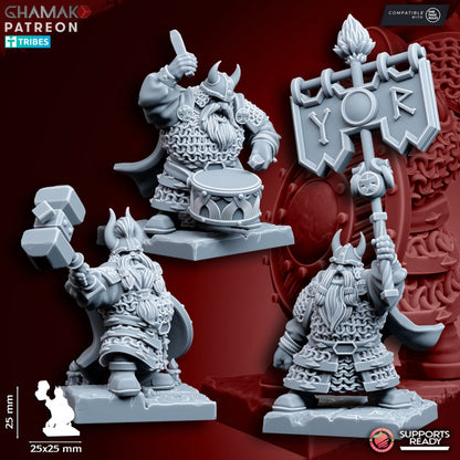 Clan Warriors (Handweapon and Shield) (10 Units), resin miniature, 28mm heroic scale unpainted resin, view 9