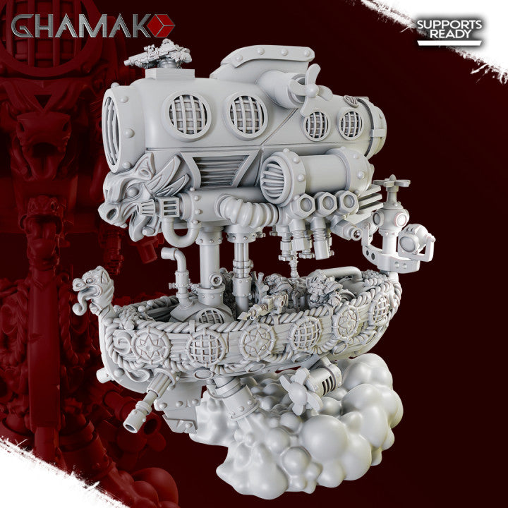 Drakkar Cloud Splitter, resin miniature, 28mm heroic scale unpainted resin
