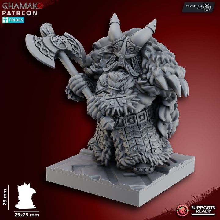 Dwarf Lord 3, resin miniature, 28mm heroic scale unpainted resin