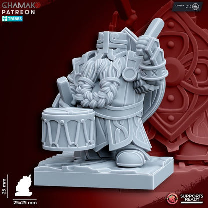 Forge Guard (10 Units), resin miniature, 28mm heroic scale unpainted resin, view 2