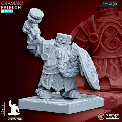 Forge Guard (10 Units), resin miniature, 28mm heroic scale unpainted resin, view 4