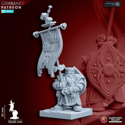 Forge Guard (10 Units), resin miniature, 28mm heroic scale unpainted resin, view 5