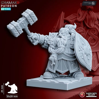 Forge Guard (10 Units), resin miniature, 28mm heroic scale unpainted resin, view 6