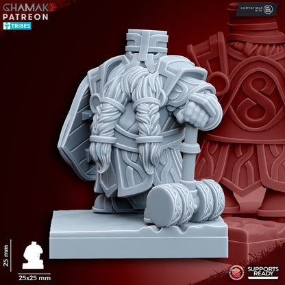 Forge Guard (10 Units), resin miniature, 28mm heroic scale unpainted resin, view 7