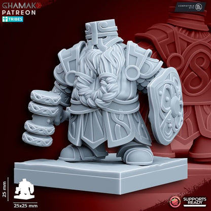 Forge Guard (10 Units), resin miniature, 28mm heroic scale unpainted resin, view 8