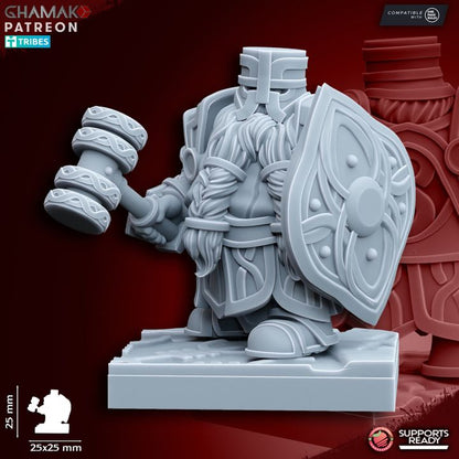 Forge Guard (10 Units), resin miniature, 28mm heroic scale unpainted resin, view 9