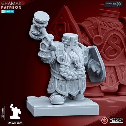 Forge Guard (10 Units), resin miniature, 28mm heroic scale unpainted resin, view 10