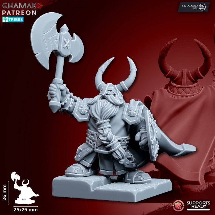 Grand Thane, resin miniature, 28mm heroic scale unpainted resin