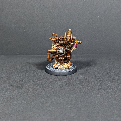 Gunner Von Drakkar, resin miniature, 28mm heroic scale unpainted resin, view 3
