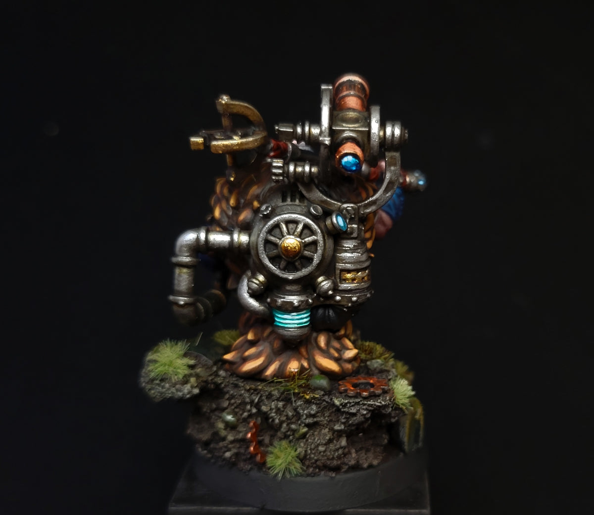 Gunner Von Drakkar, resin miniature, 28mm heroic scale unpainted resin, view 5