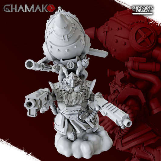 Gurnisson Iron Beard, resin miniature, 28mm heroic scale unpainted resin