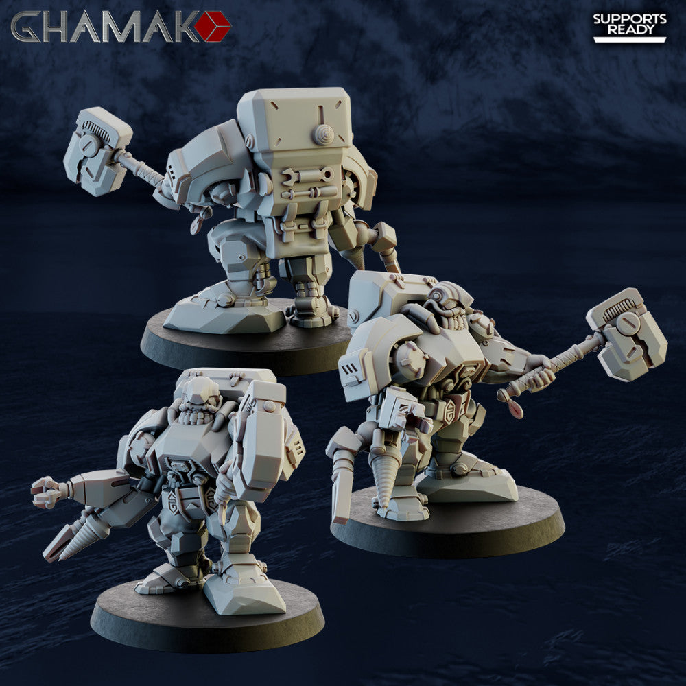 Imperial Army Ironkin Warband (29 Units), Imperial Army proxy miniature, 28mm heroic scale unpainted resin