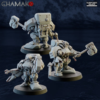 Imperial Army Ironkin Warband (29 Units), Imperial Army proxy miniature, 28mm heroic scale unpainted resin
