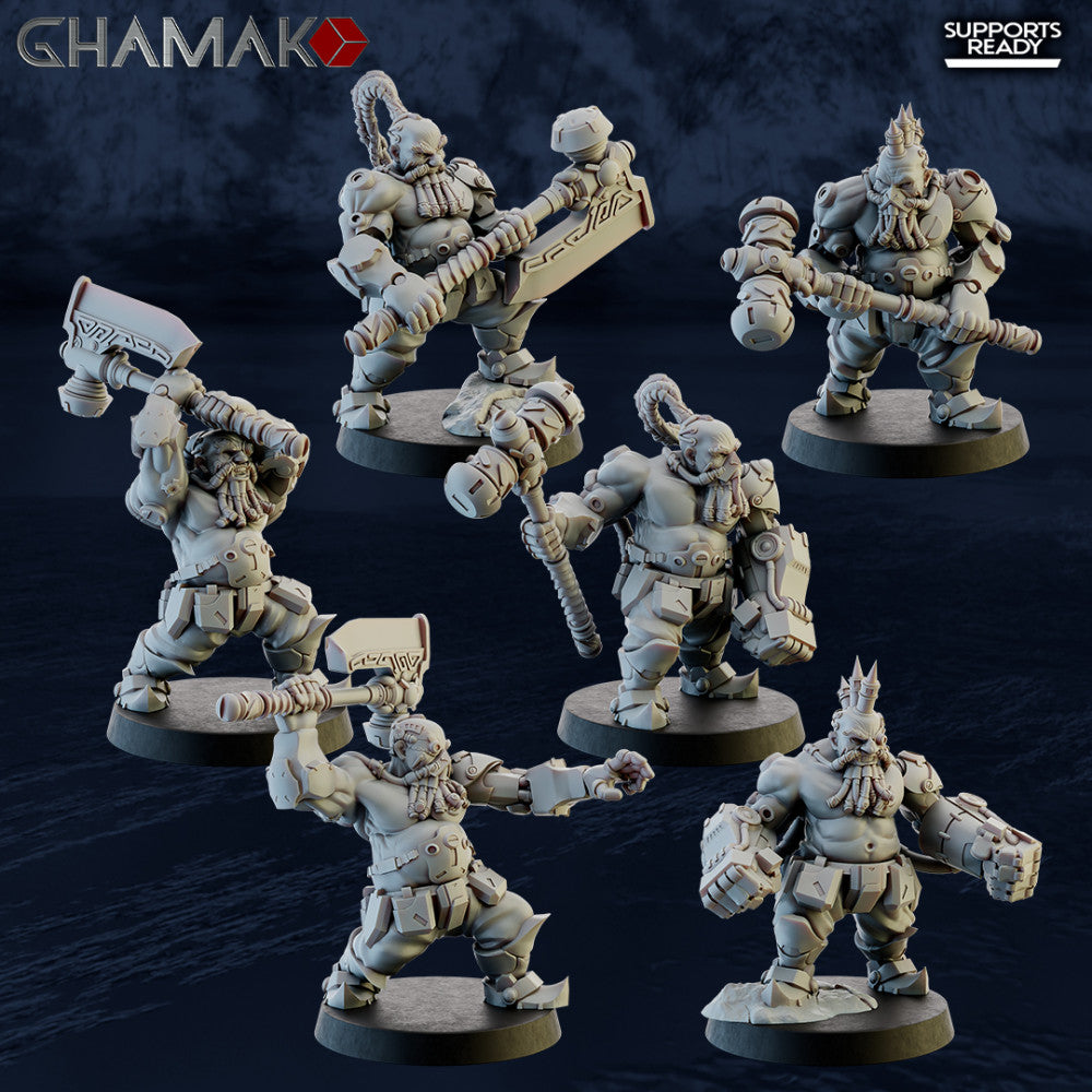 Imperial Army Ironkin Warband (29 Units), Imperial Army proxy miniature, 28mm heroic scale unpainted resin, view 6
