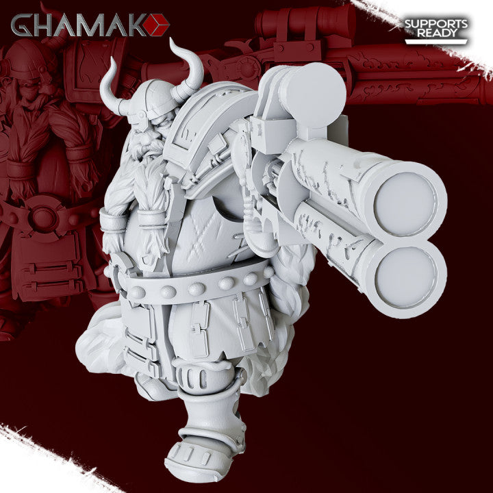 Maelstrom Bringers Squad (5 Units), resin miniature, 28mm heroic scale unpainted resin, view 6