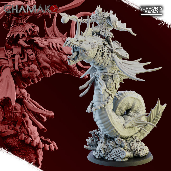 Princep of Atlantis, resin miniature, 28mm heroic scale unpainted resin