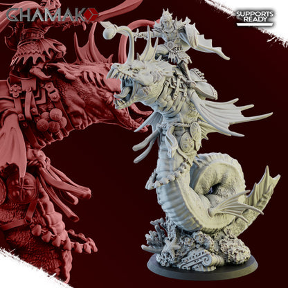 Princep of Atlantis, resin miniature, 28mm heroic scale unpainted resin