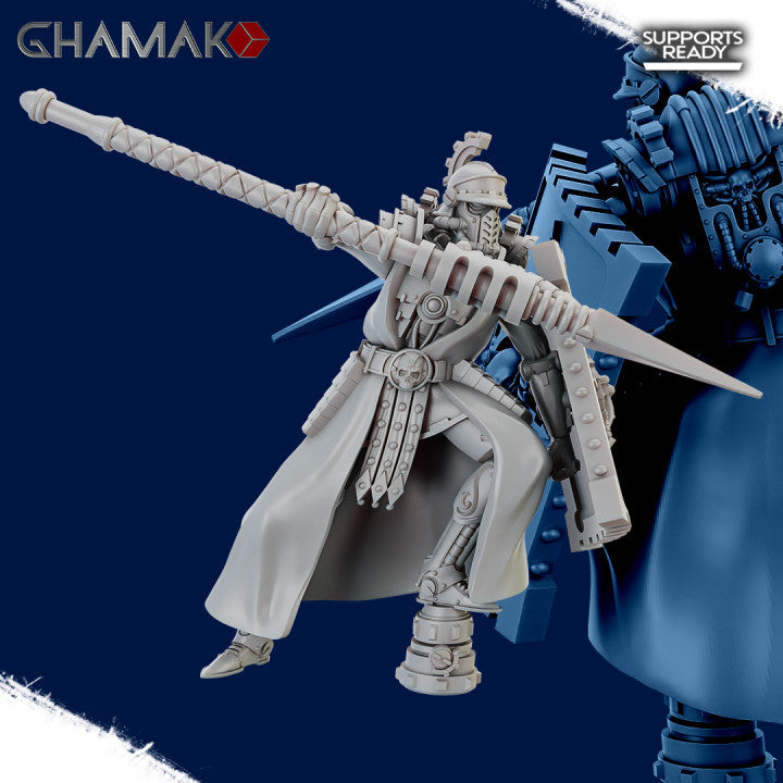 Scutarior Squad (10 Units), Tech Priests proxy miniature, 28mm heroic scale unpainted resin, view 5