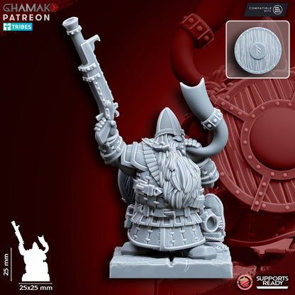 Thunder Brigade (10 Units), resin miniature, 28mm heroic scale unpainted resin, view 2