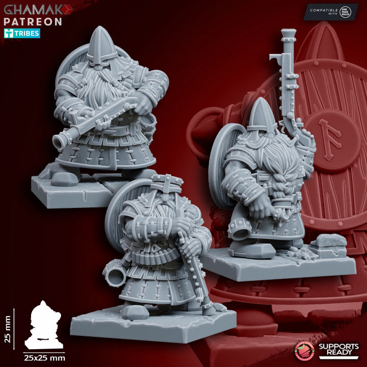 Thunder Brigade (10 Units), resin miniature, 28mm heroic scale unpainted resin, view 4