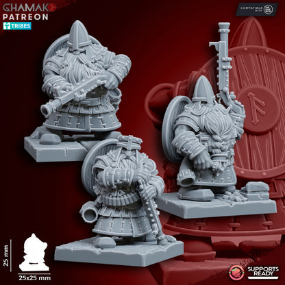 Thunder Brigade (10 Units), resin miniature, 28mm heroic scale unpainted resin, view 4