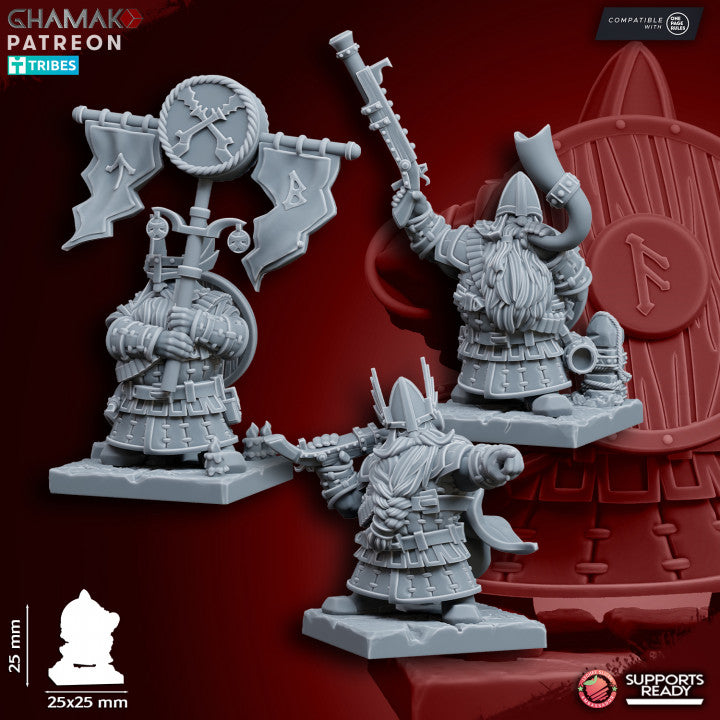 Thunder Brigade (10 Units), resin miniature, 28mm heroic scale unpainted resin, view 6