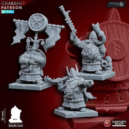 Thunder Brigade (10 Units), resin miniature, 28mm heroic scale unpainted resin, view 6