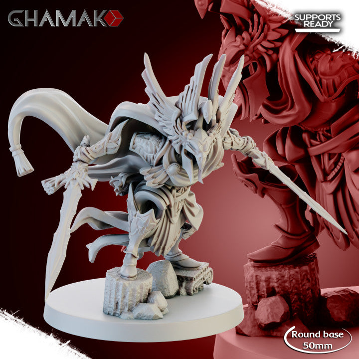 Aeternum Bellator, resin miniature, 28mm heroic scale unpainted resin