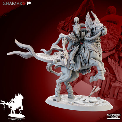 Dawn Equitas (5 Units), resin miniature, 28mm heroic scale unpainted resin, view 2
