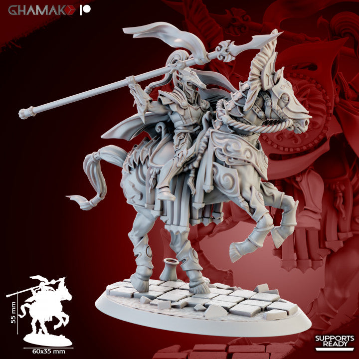 Dawn Equitas (5 Units), resin miniature, 28mm heroic scale unpainted resin, view 3