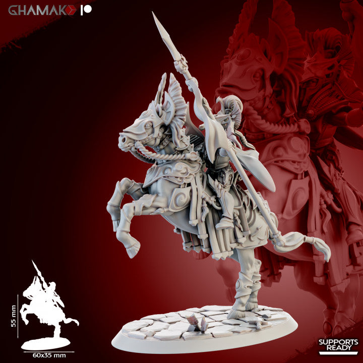 Dawn Equitas (5 Units), resin miniature, 28mm heroic scale unpainted resin, view 4