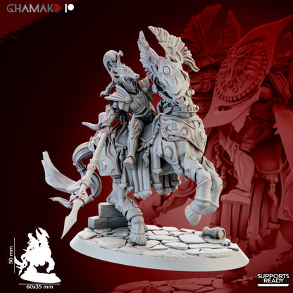 Dawn Equitas (5 Units), resin miniature, 28mm heroic scale unpainted resin, view 5