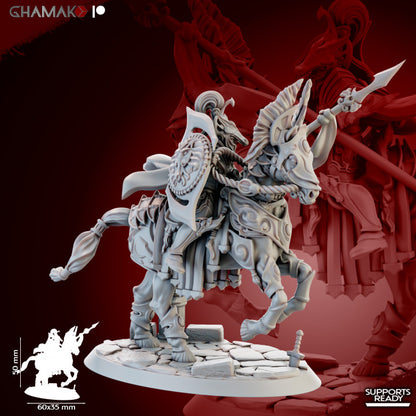 Dawn Equitas (5 Units), resin miniature, 28mm heroic scale unpainted resin, view 6