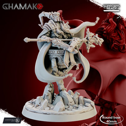 Deepstone Mage, resin miniature, 28mm heroic scale unpainted resin