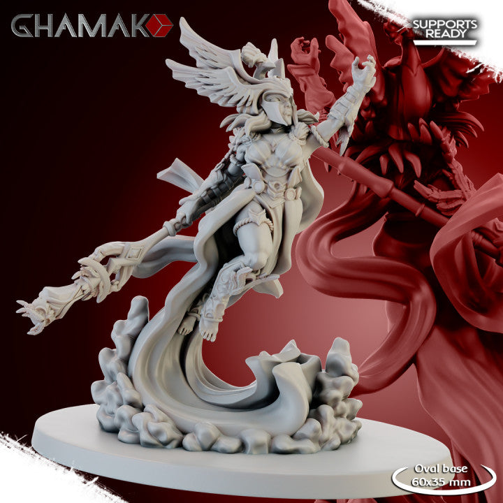 Dominus Ventus, resin miniature, 28mm heroic scale unpainted resin