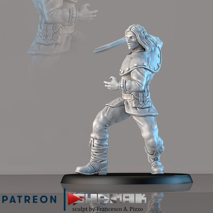 Elf Rogue, resin miniature, 28mm heroic scale unpainted resin