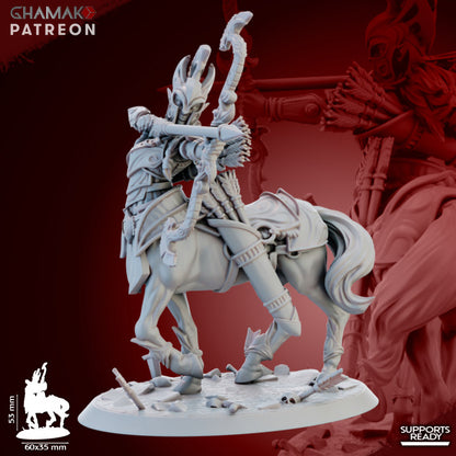 Skyrunner Cavalry (5 Units), resin miniature, 28mm heroic scale unpainted resin, view 2