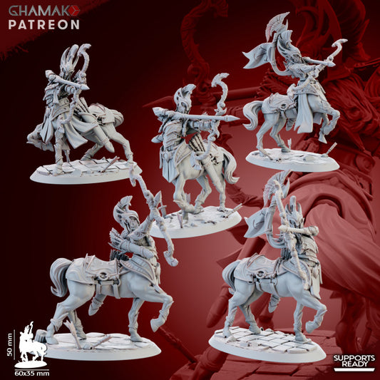 Skyrunner Cavalry (5 Units), resin miniature, 28mm heroic scale unpainted resin, view 3