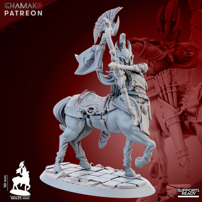 Skyrunner Cavalry (5 Units), resin miniature, 28mm heroic scale unpainted resin, view 4