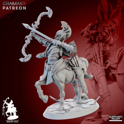 Skyrunner Cavalry (5 Units), resin miniature, 28mm heroic scale unpainted resin, view 5